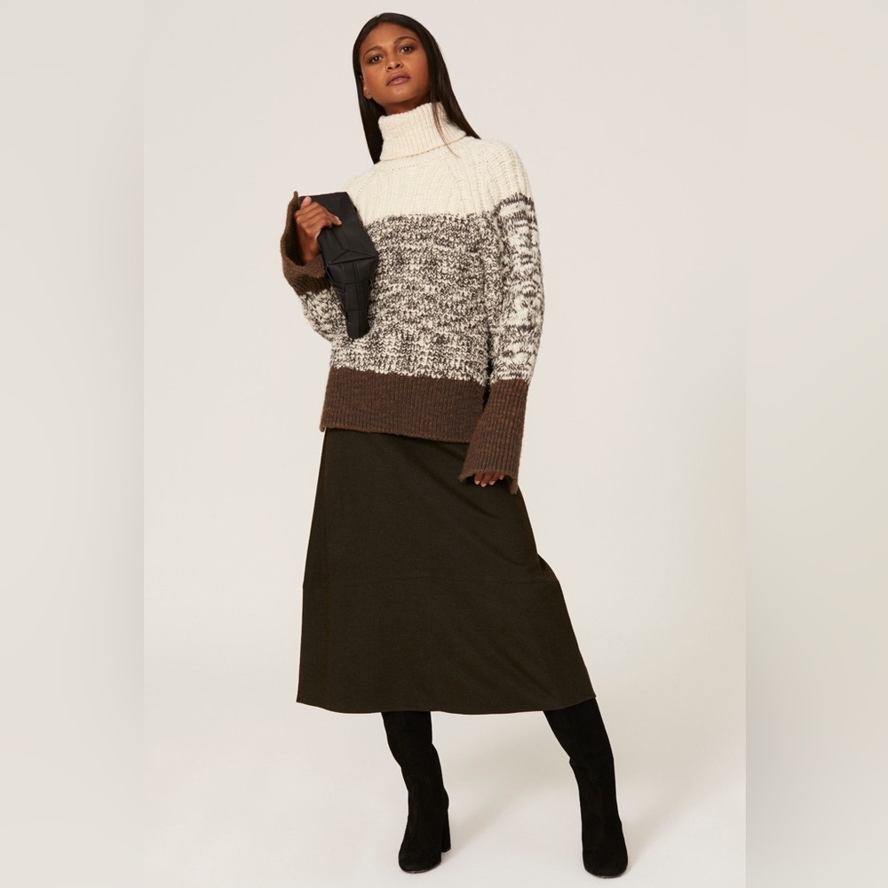 3.1 Phillip Lim Chunky Knit Turtleneck Sweater